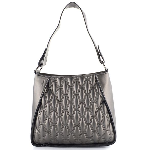 Gabor metalická hobo kabelka Benira Metallic Grey 011189