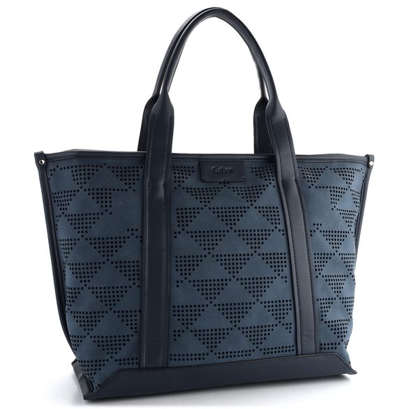 Gabor tmavě modrá shopper kabelka se vzorem Talina Dark Blue 010612