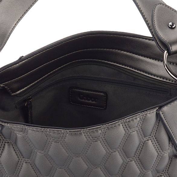 Gabor metalická hobo kabelka Benira Metallic Grey 011189